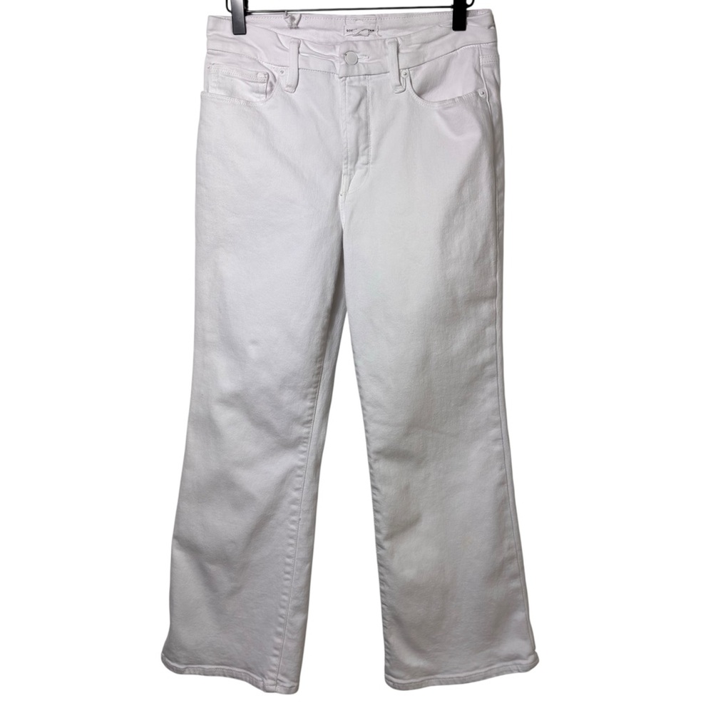 GOOD AMERICAN GOOD LEGS CROP MINI BOOTWHITE PANTS SIZE 6/28 NEW WITHOUT TAGS